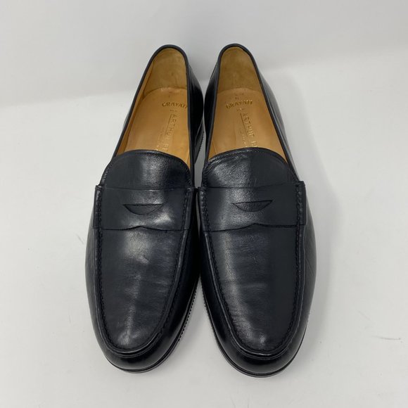 NEW gravati arthur beren leather slip on loafers main image 4